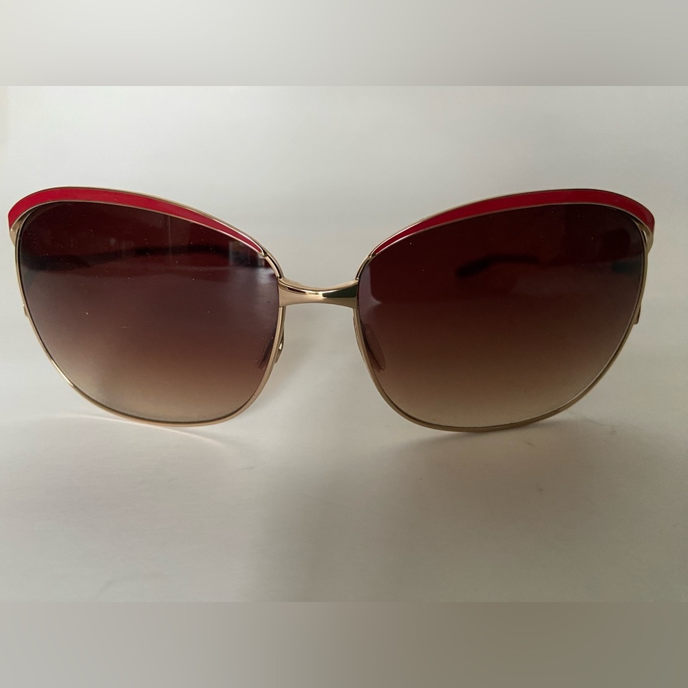 Brand new gorgeous Barton Perreira Fair Lady sunglasses w/rose enamel gold frame